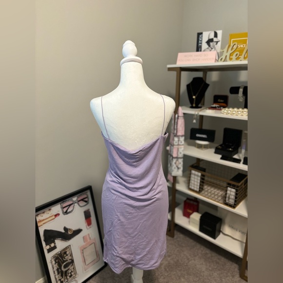 NAKED WARDROBE Get in Line Sleeveless BodyCon Mini Dress Purple Women’s 2X - Picture 6 of 8